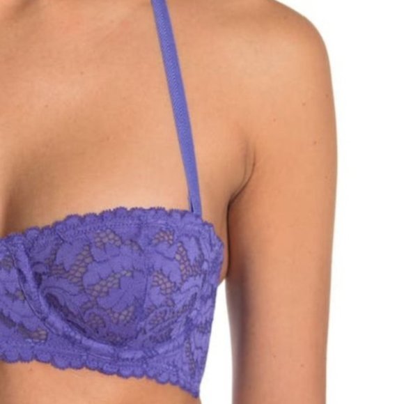 Free People Love Letters Underwire Bra Purple 32DD - Picture 2 of 10